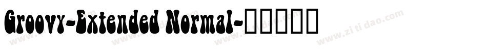Groovy-Extended Normal字体转换